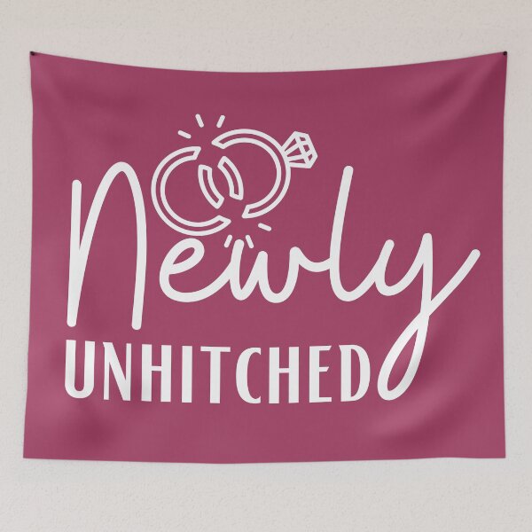 Item preview, Newly unhitched - divorce humor designed and sold by EvergreenWhimsy.