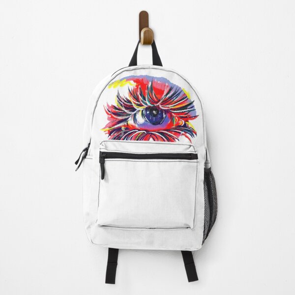 Item preview, colorful eye with long eyelashes designed and sold by Artsarity.