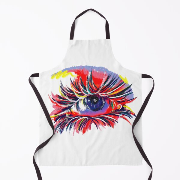 Item preview, colorful eye with long eyelashes designed and sold by Artsarity.
