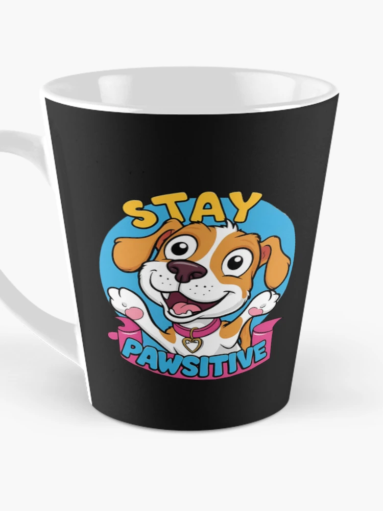 Thumbnail 3 of 4, Coffee Mug, Stay Pawsitive, it's a Ruff Life designed and sold by likeforcode.