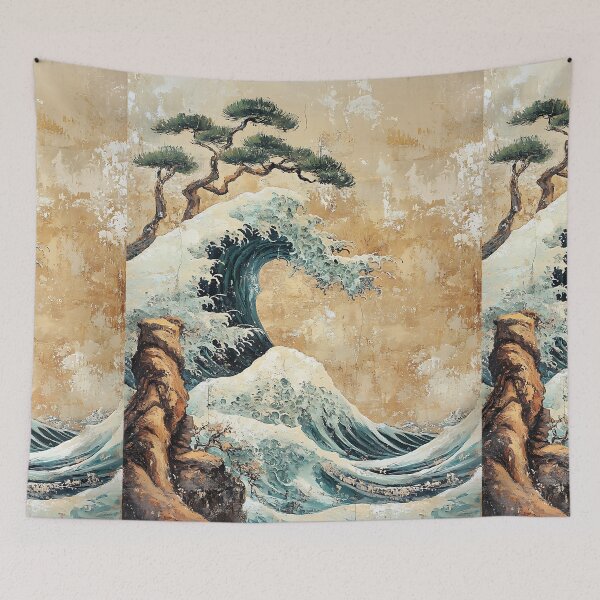 Item preview, Japanese Waves Art designed and sold by bapupa.