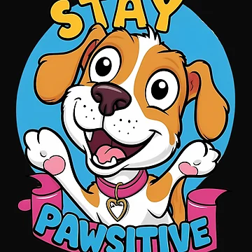 Artwork thumbnail, Stay Pawsitive, it's a Ruff Life by likeforcode