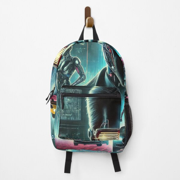 Item preview, Elonator - Cyberpunk Poster, Sci-Fi Parody, Retro-Futuristic Design designed and sold by Wesira.