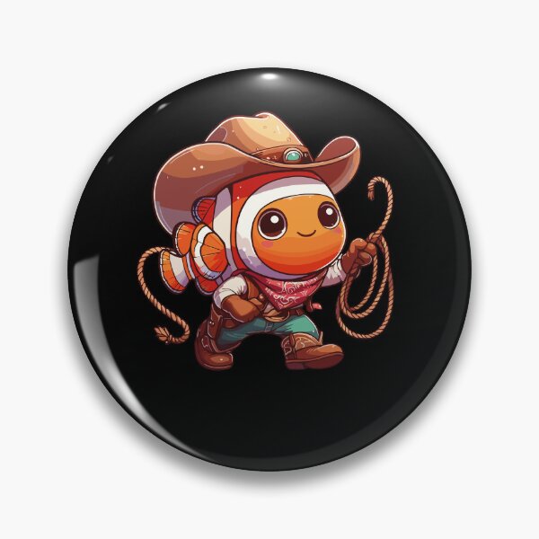 Item preview, Western Rodeo Cowboy Outfit Hat Clownfish Texas Animals designed and sold by Artistoos.