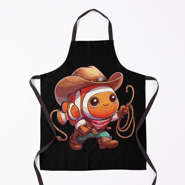 Item preview, Western Rodeo Cowboy Outfit Hat Clownfish Texas Animals designed and sold by Artistoos.