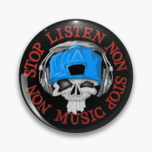 Item preview, Skull headphones listen non stop music  designed and sold by TheEndDesign.