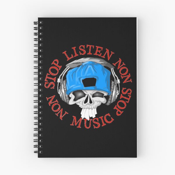 Item preview, Skull headphones listen non stop music  designed and sold by TheEndDesign.