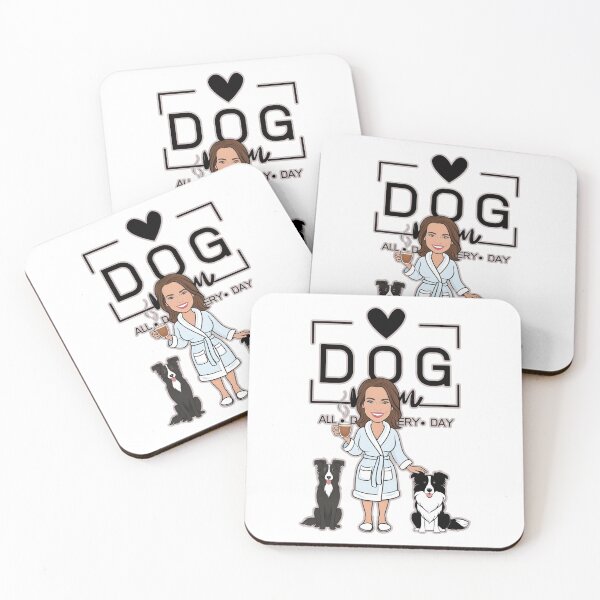 Item preview, Dog Mom All Day Every Day – Cozy Morning with a Border Collie designed and sold by GoodyPaws.
