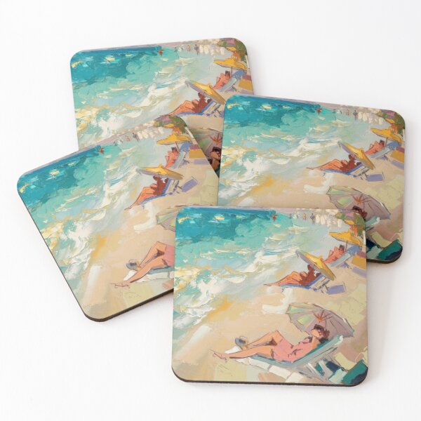 Item preview, Impressionist Painting of French Seaside | Edgar Degas Influence designed and sold by CARRAANN.