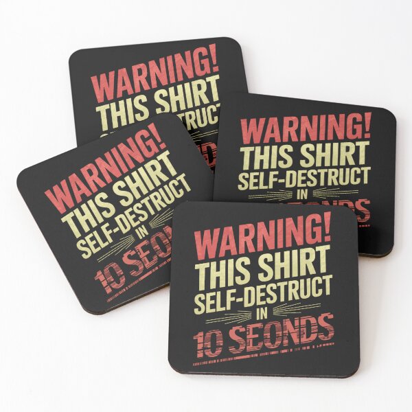 Item preview, WARNING! Self-Destructing Shirt designed and sold by SignumShop.