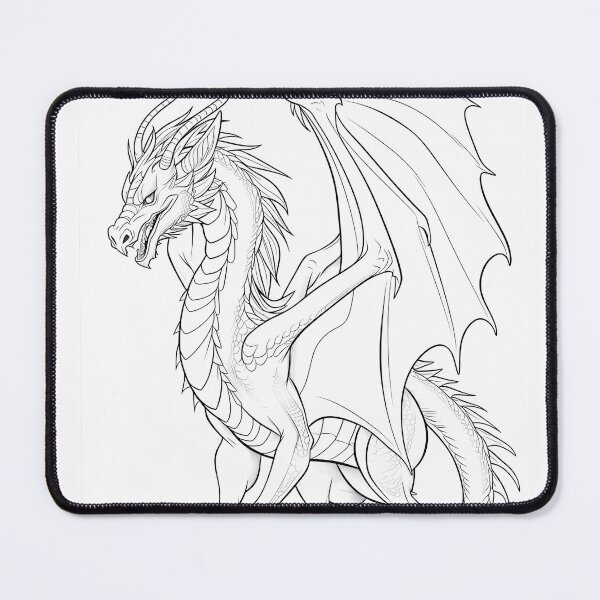 Item preview, Dragon #9 Coloring Page Pattern  designed and sold by DavidColoring.