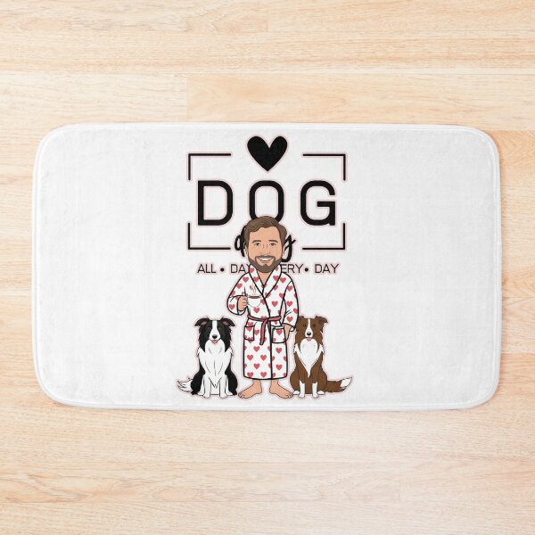 Item preview, Dog Dad All Day Every Day – Cozy Morning with a Border Collie designed and sold by GoodyPaws.