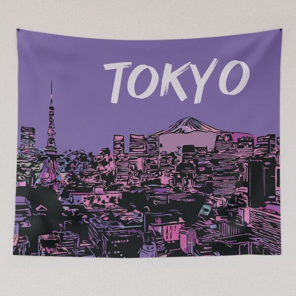 Item preview, Tokyo - Japanese City Pop Aesthetic designed and sold by Lakeric Cityscapes.
