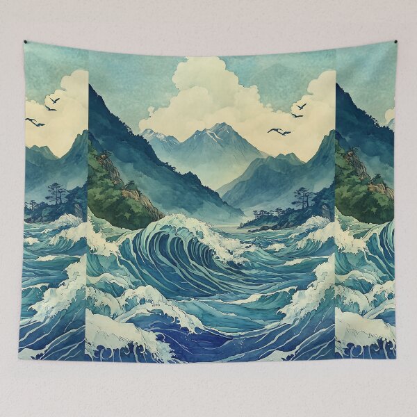 Item preview, Japanese Whispers of the Ocean designed and sold by bapupa.