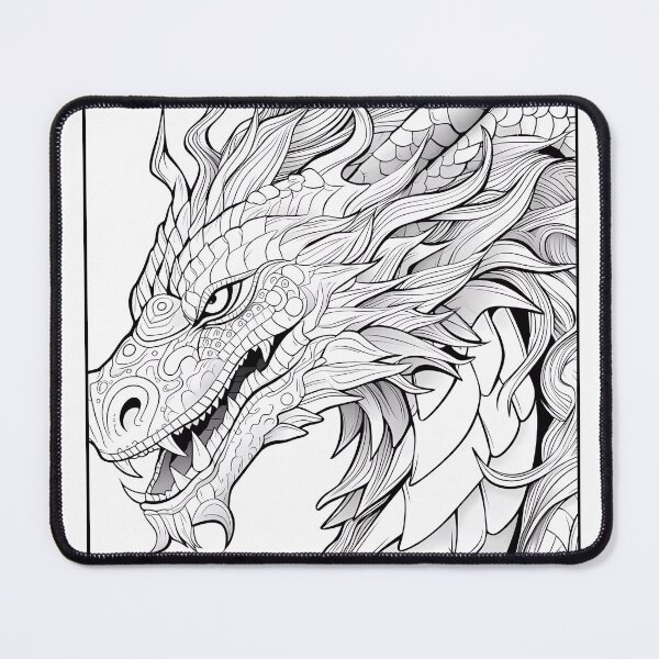Item preview, Dragon #10 Coloring Page Pattern  designed and sold by DavidColoring.