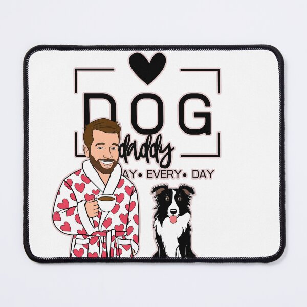 Item preview, Dog Dad All Day Every Day – Cozy Morning with a Border Collie designed and sold by GoodyPaws.
