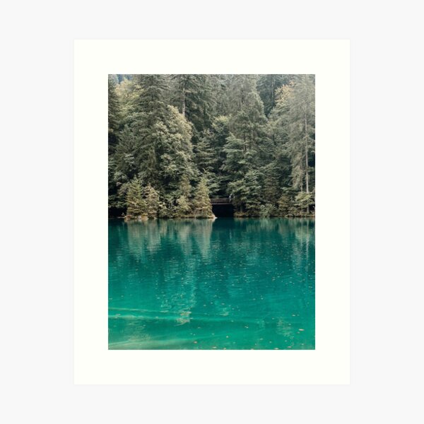 Lake Blausee Photography in the Bernese Oberland Region Art Print