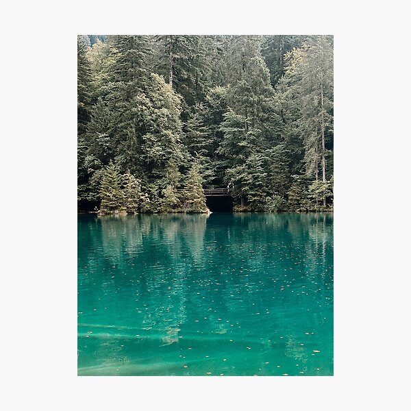 Lake Blausee Photography in the Bernese Oberland Region Photographic Print