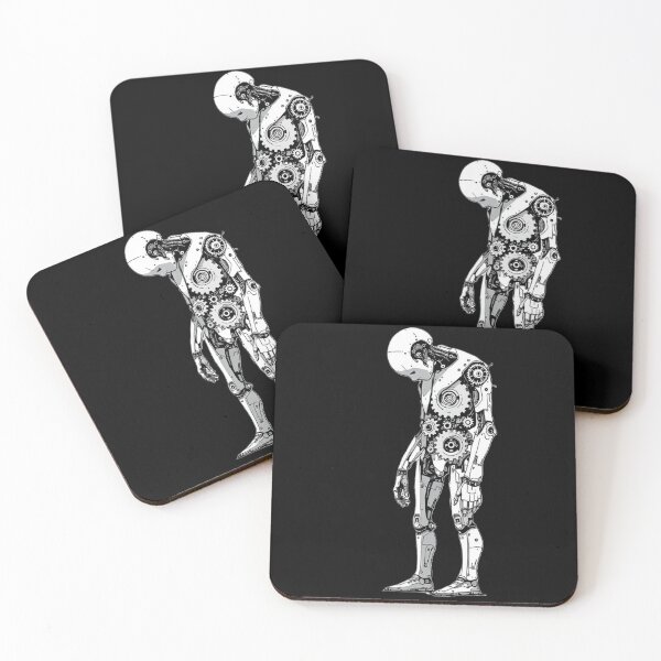 Item preview, Human Clockwork Mechanism Existential Minimalist Art designed and sold by TrendHavenPL.