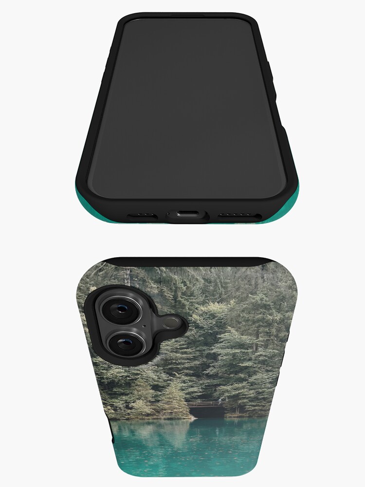 Thumbnail 3 of 4, iPhone Case, Lake Blausee Photography in the Bernese Oberland Region designed and sold by Ibitiraquire.
