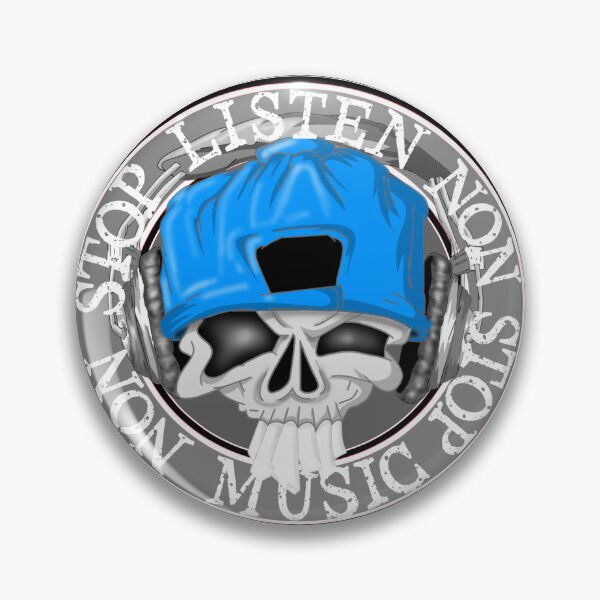 Item preview, Skull headphones listen non stop music  designed and sold by TheEndDesign.