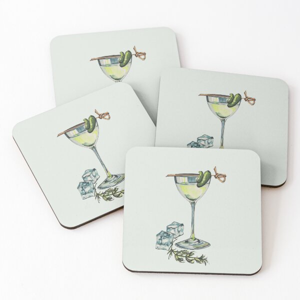 Item preview, Pickle Martini Cocktail designed and sold by YooliaStudio.