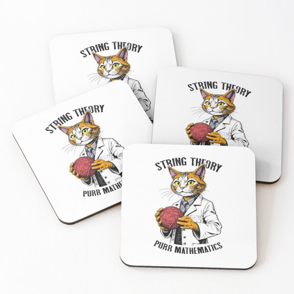 Item preview, String Theory Cat Funny Physics Mathematics Scientist Math designed and sold by GrandeDuc.