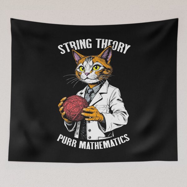 Item preview, String Theory Cat Funny Physics Mathematics Scientist Math designed and sold by GrandeDuc.