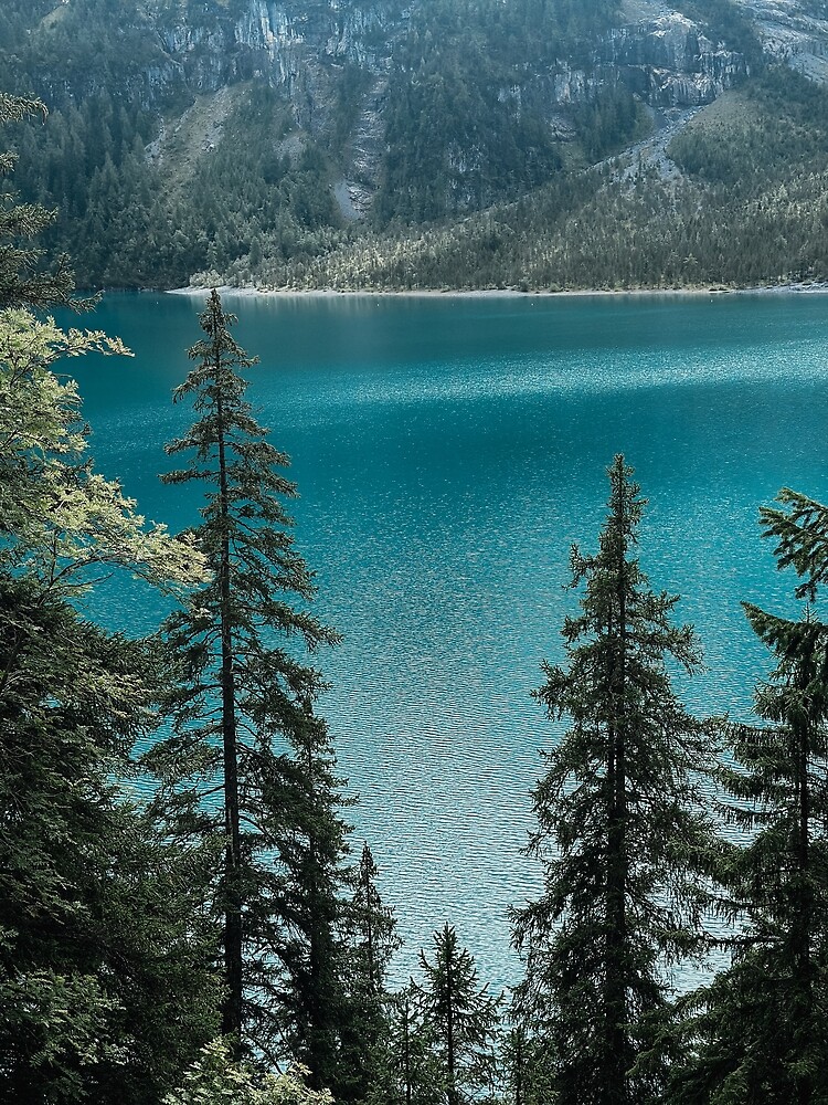 Thumbnail 3 of 3, Poster, Lake Oeschinensee Photography in the Bernese Alps designed and sold by Ibitiraquire.