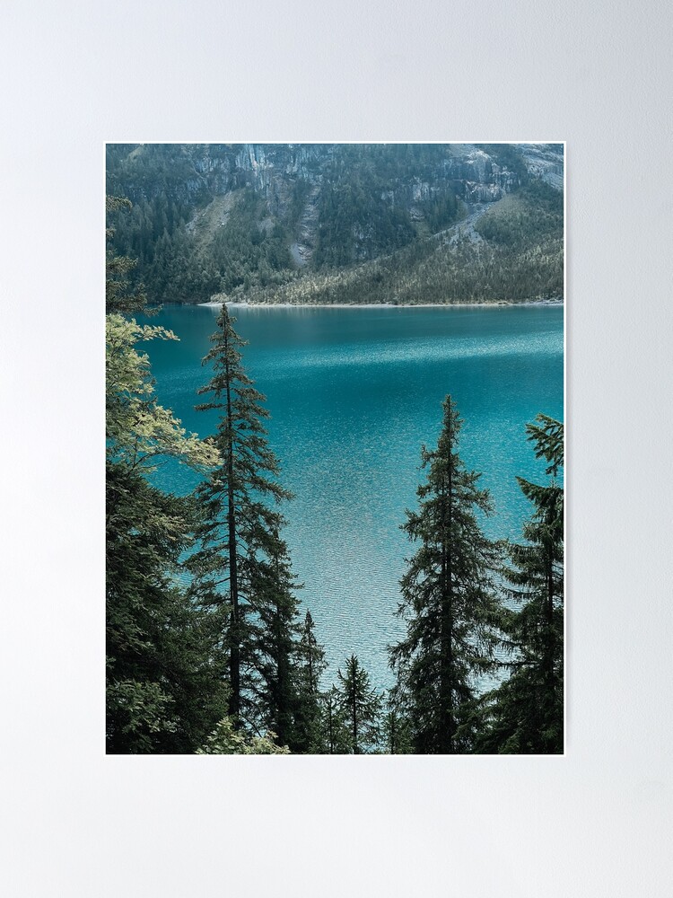 Thumbnail 2 of 3, Poster, Lake Oeschinensee Photography in the Bernese Alps designed and sold by Ibitiraquire.