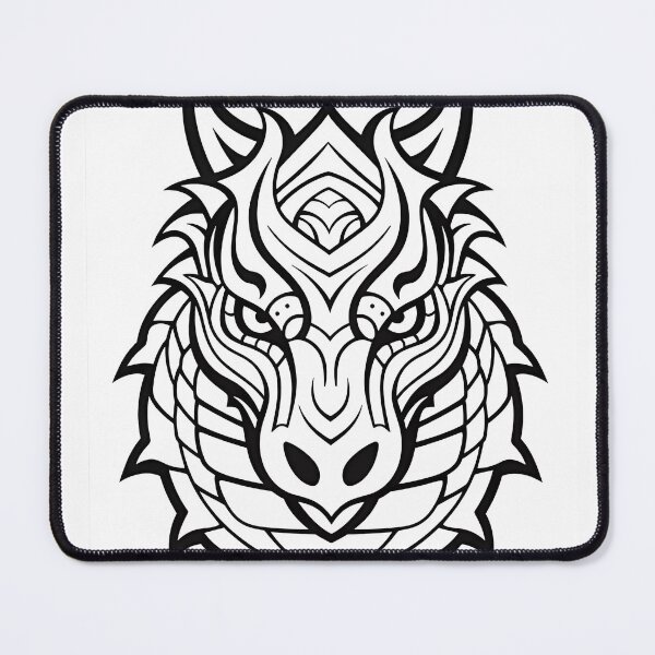 Item preview, Dragon #16 Coloring Page Pattern designed and sold by DavidColoring.