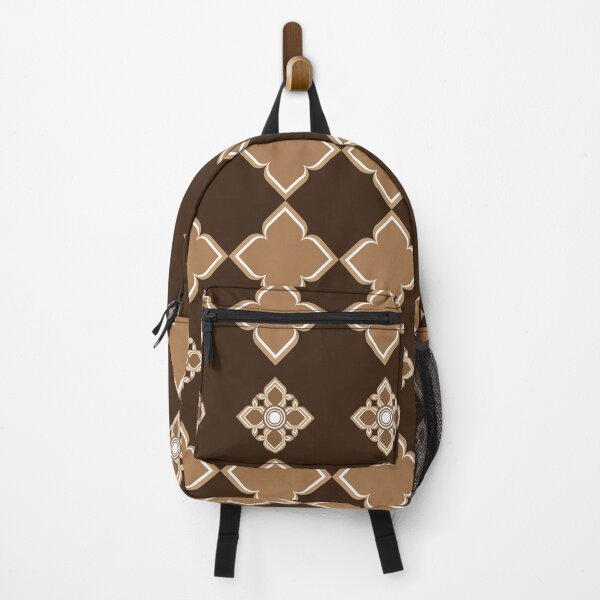 Item preview, A bold earthy Aztec pattern with deep brown hues designed and sold by zephstudoartist.