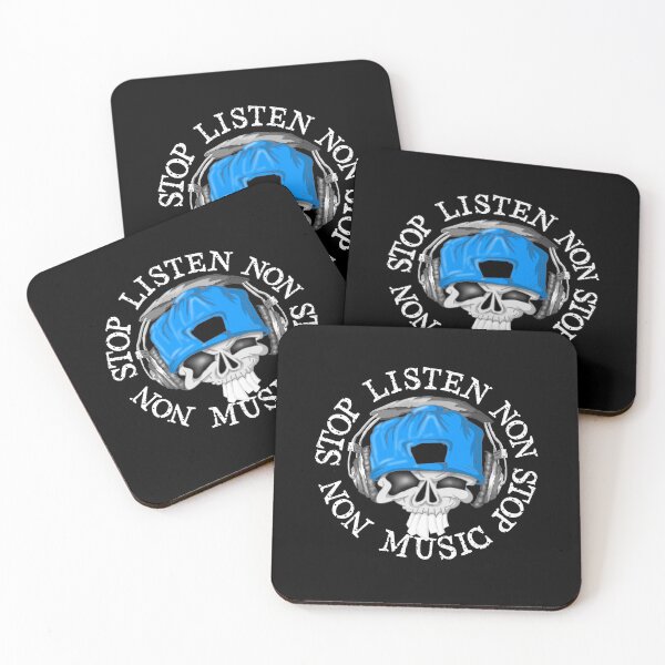 Item preview, Skull headphones listen non stop music  designed and sold by TheEndDesign.