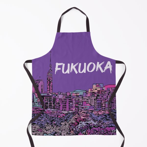 Item preview, Fukuoka - Japanese City Pop Aesthetic designed and sold by Lakeric Cityscapes.