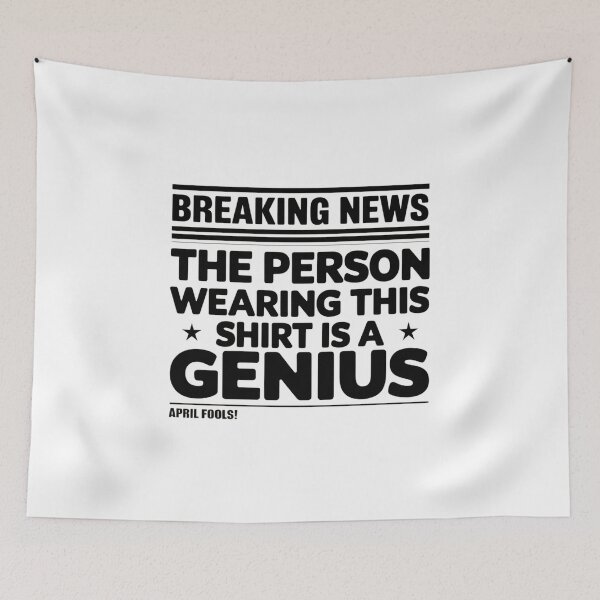 Item preview, Breaking News – Genius Alert designed and sold by SignumShop.