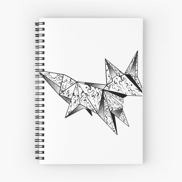 Item preview, Origami fox suminagashi designed and sold by 7Delamancha.