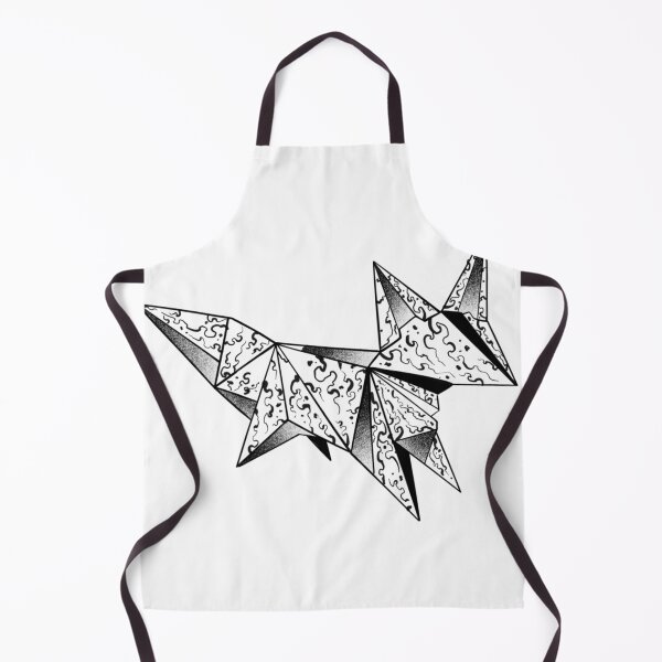 Item preview, Origami fox suminagashi designed and sold by 7Delamancha.