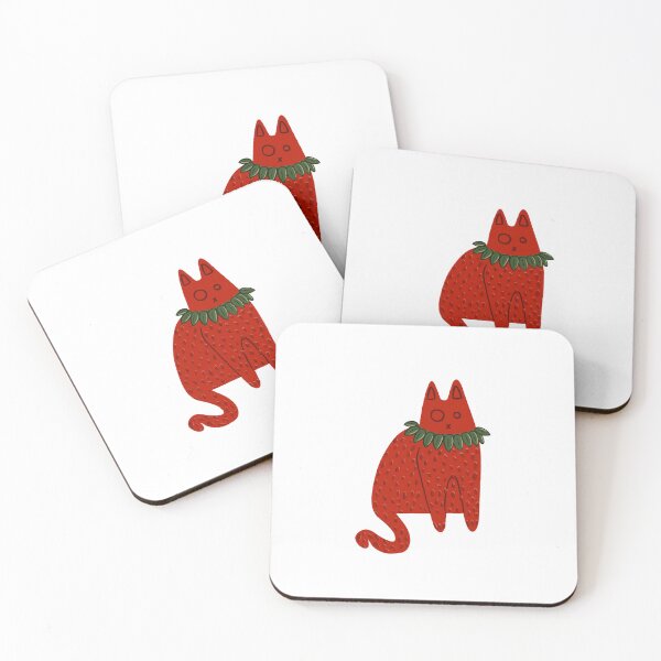 Item preview, Strawberry Cat designed and sold by Mouser Merch.