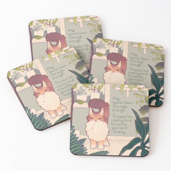 Item preview, "You've Been Through Enough" Happy Houseplant Cat designed and sold by thelatestkate.