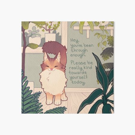 Item preview, "You've Been Through Enough" Happy Houseplant Cat designed and sold by thelatestkate.