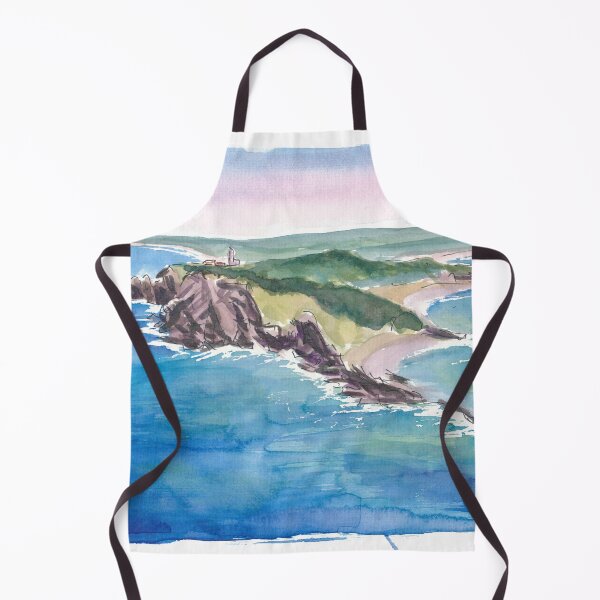 Item preview, Byron Bay Lighthouse Overlooking Cliffs and Ocean Waves designed and sold by artshop77.