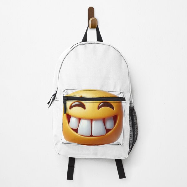 Item preview, Un emoji sonriente con los dientes torcidos, de aspecto amigable y divertido. designed and sold by Vetagio.