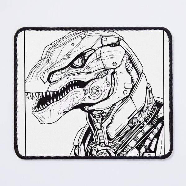 Item preview, Robot Dinosaur #5 Coloring Page Pattern  designed and sold by DavidColoring.