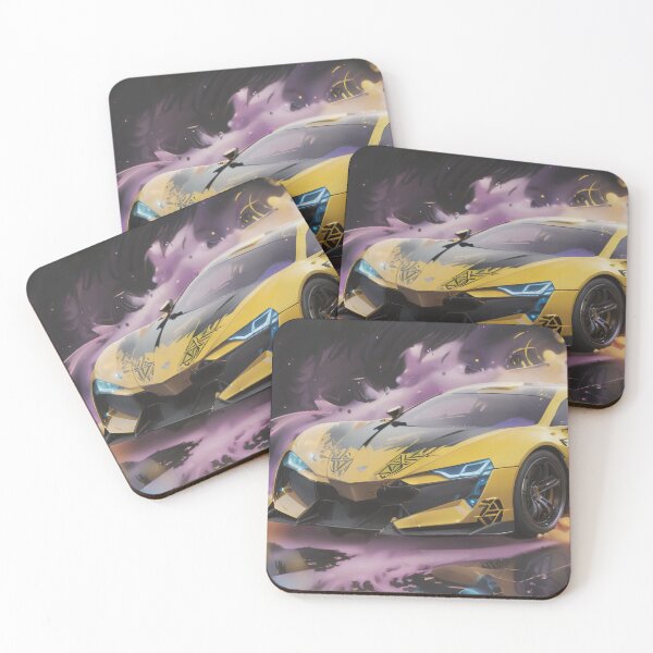 Item preview, Super Sports Car, Black & Yellow & Purple designed and sold by DigitalHeadache.
