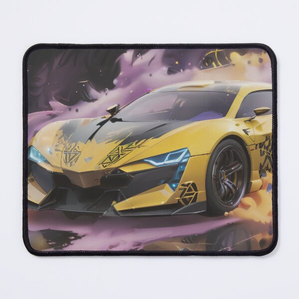 Item preview, Super Sports Car, Black & Yellow & Purple designed and sold by DigitalHeadache.