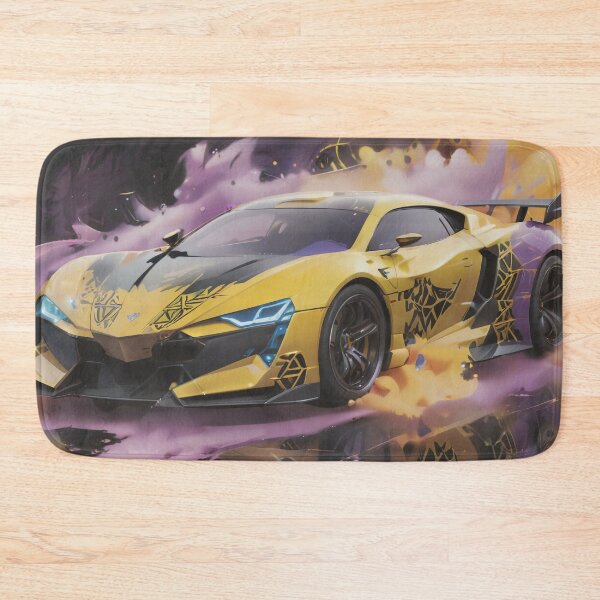 Item preview, Super Sports Car, Black & Yellow & Purple designed and sold by DigitalHeadache.