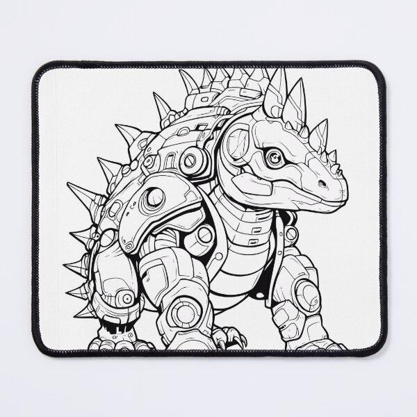 Item preview, Robot Dinosaur #10 Coloring Page Pattern  designed and sold by DavidColoring.