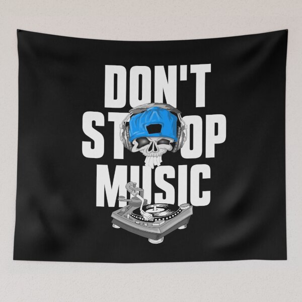 Item preview, Skull headphones don't stop music  designed and sold by TheEndDesign.