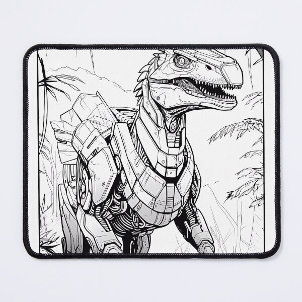 Item preview, Robot Dinosaur #11 Coloring Page Pattern  designed and sold by DavidColoring.