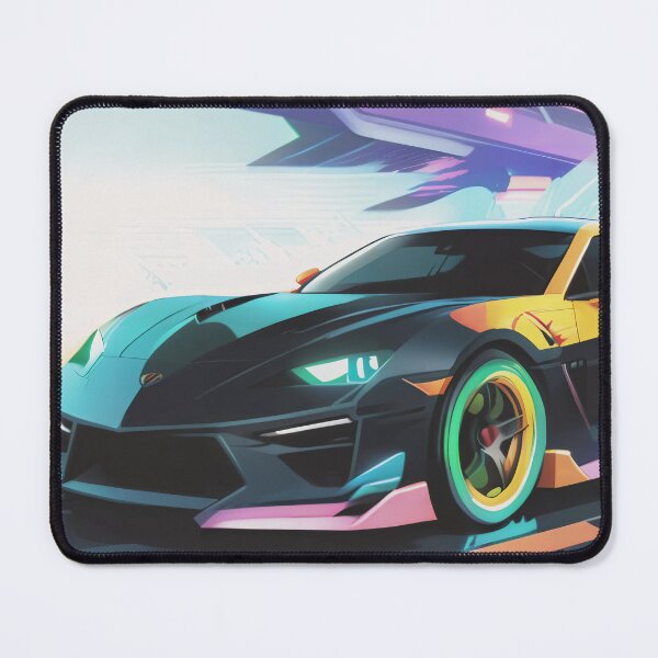 Item preview, Super Sports Car, Black & Yellow Neon designed and sold by DigitalHeadache.